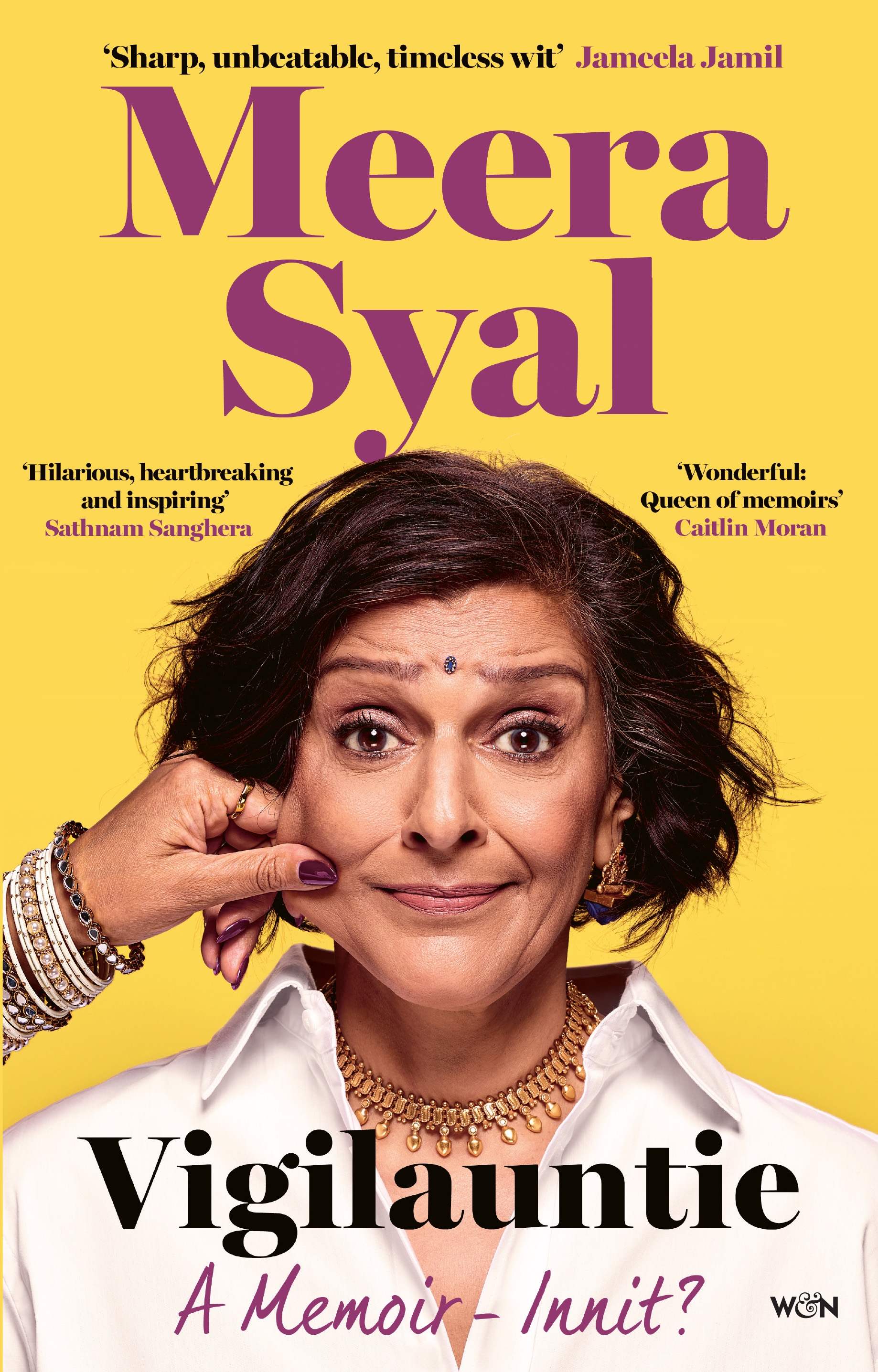 Book jacket of Vigilauntie by Meera Syal (W&N/PA)