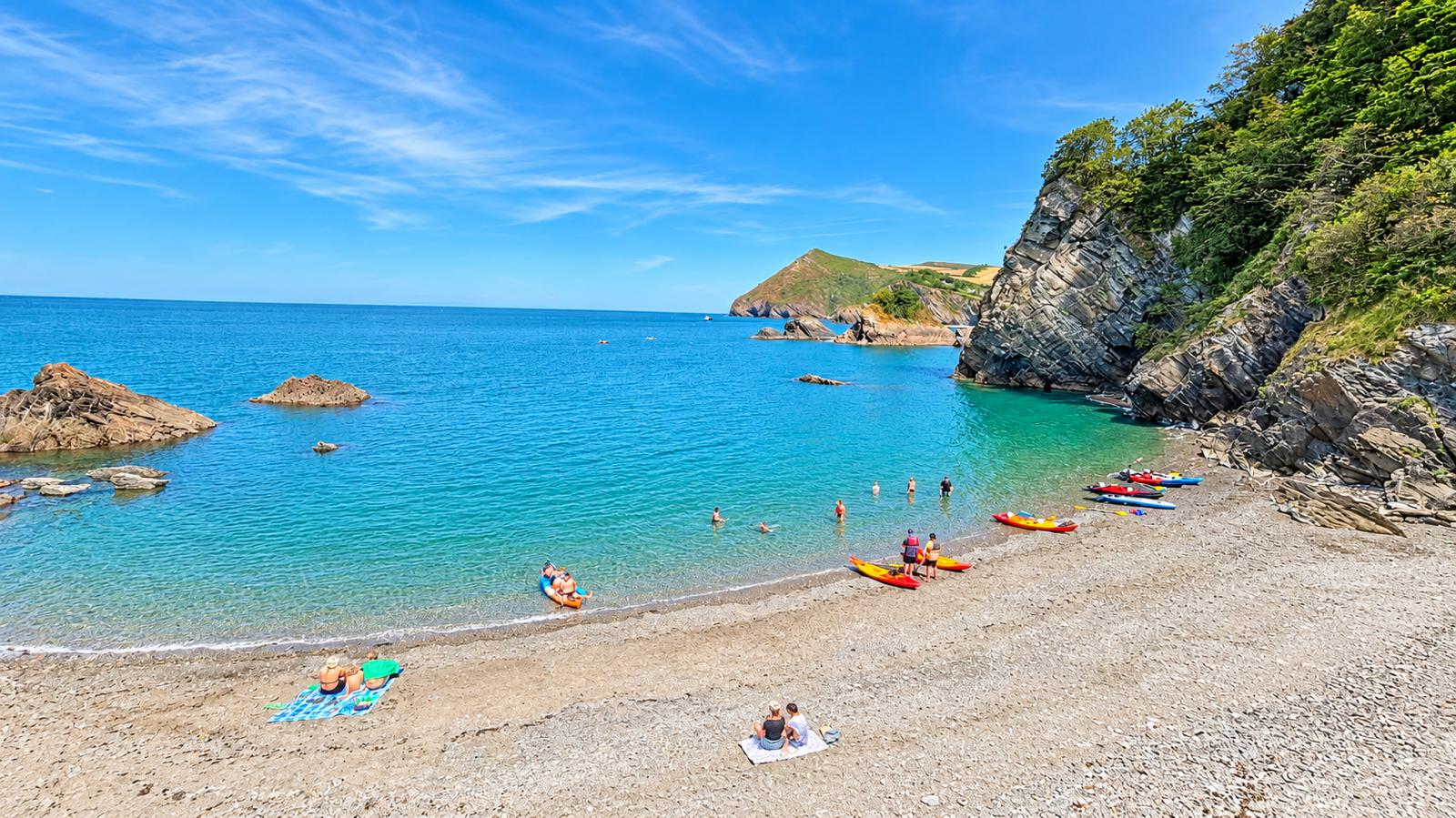 Sandy Cove sea and beach view (Lisa Mitcham/PA)