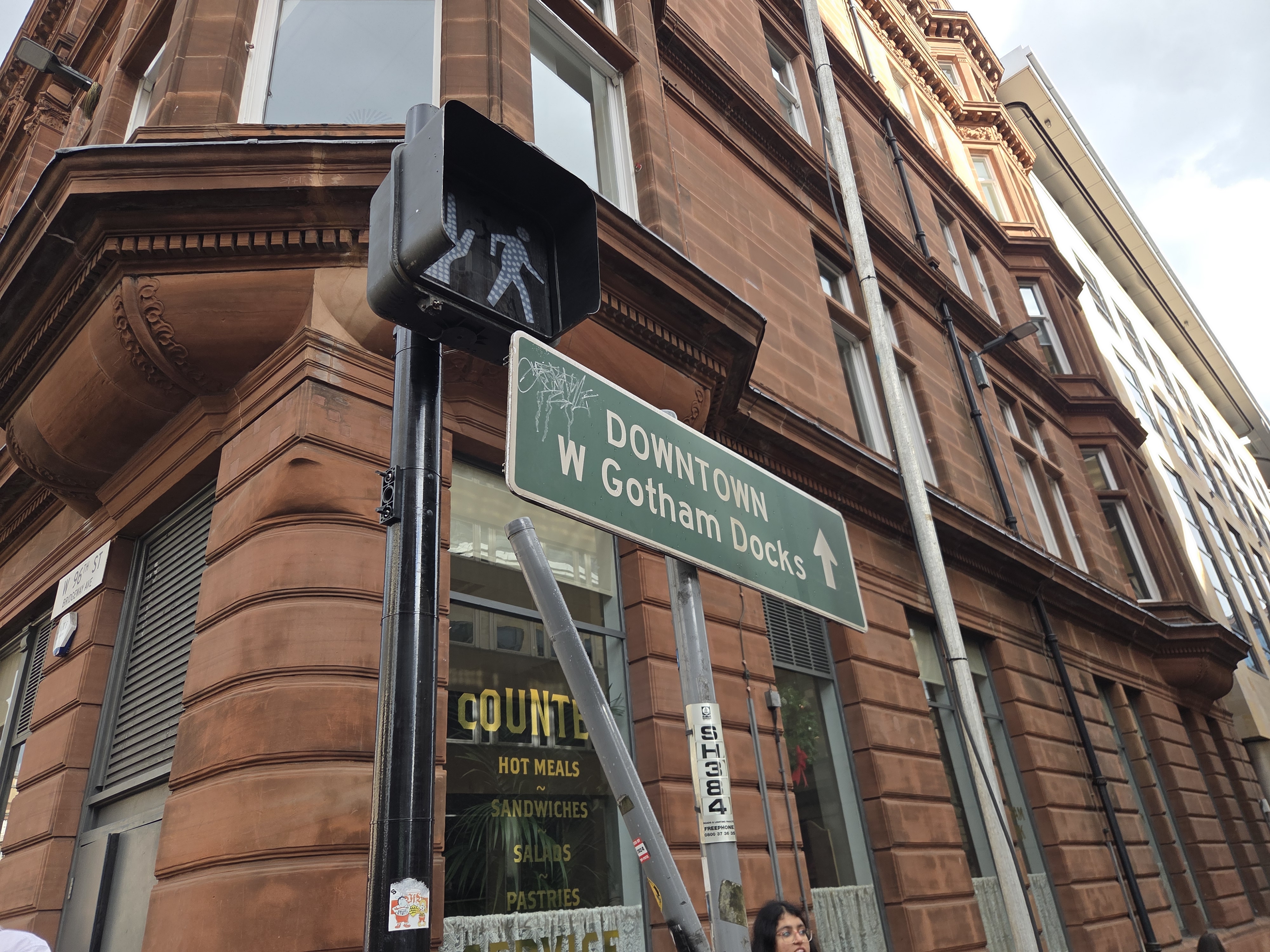 Glasgow’s Bothwell Street has been transformed as final preparations are made for filming of The Batman: Part II (PA)