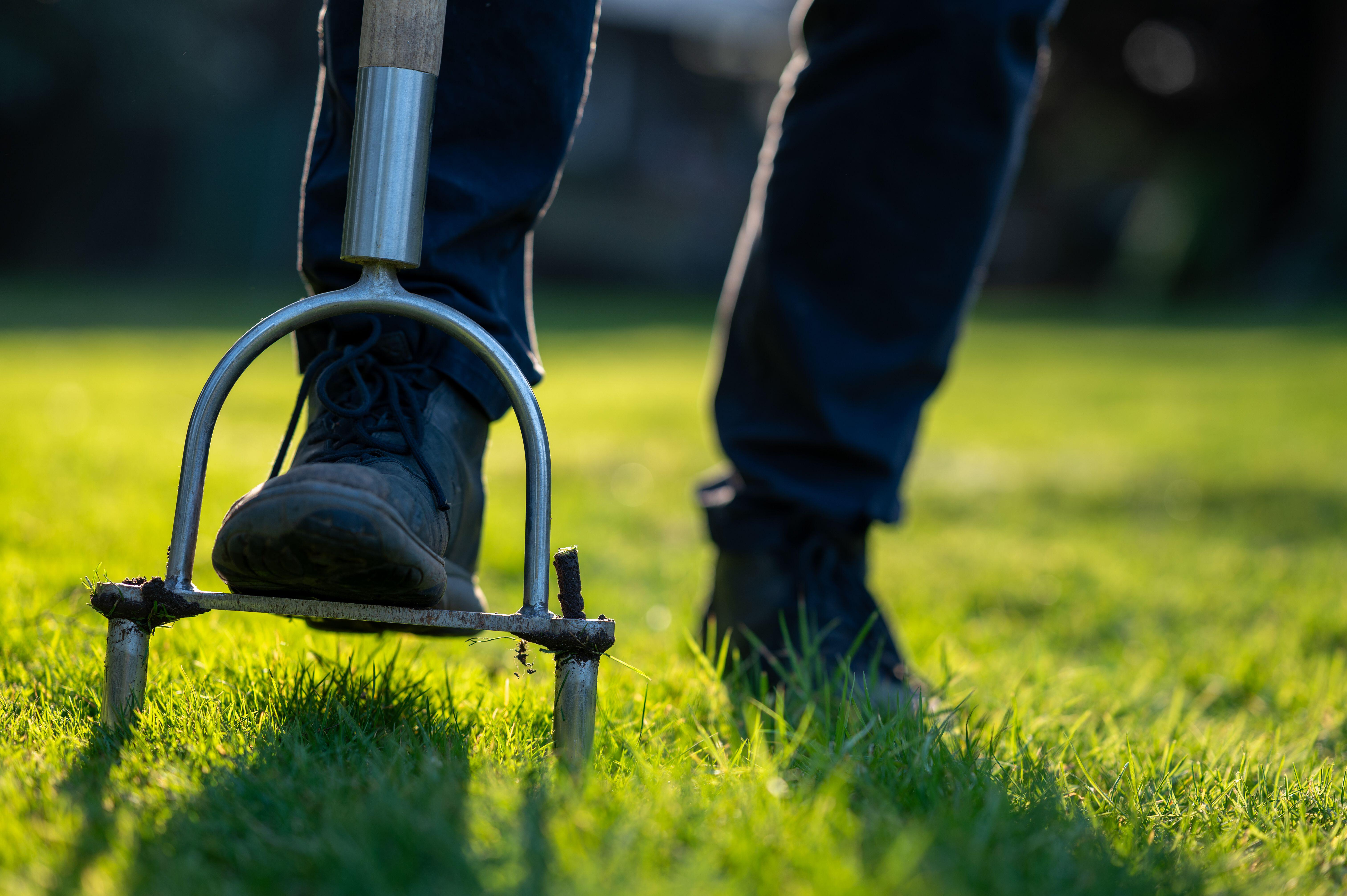 A lawn aerator (Alamy/PA)