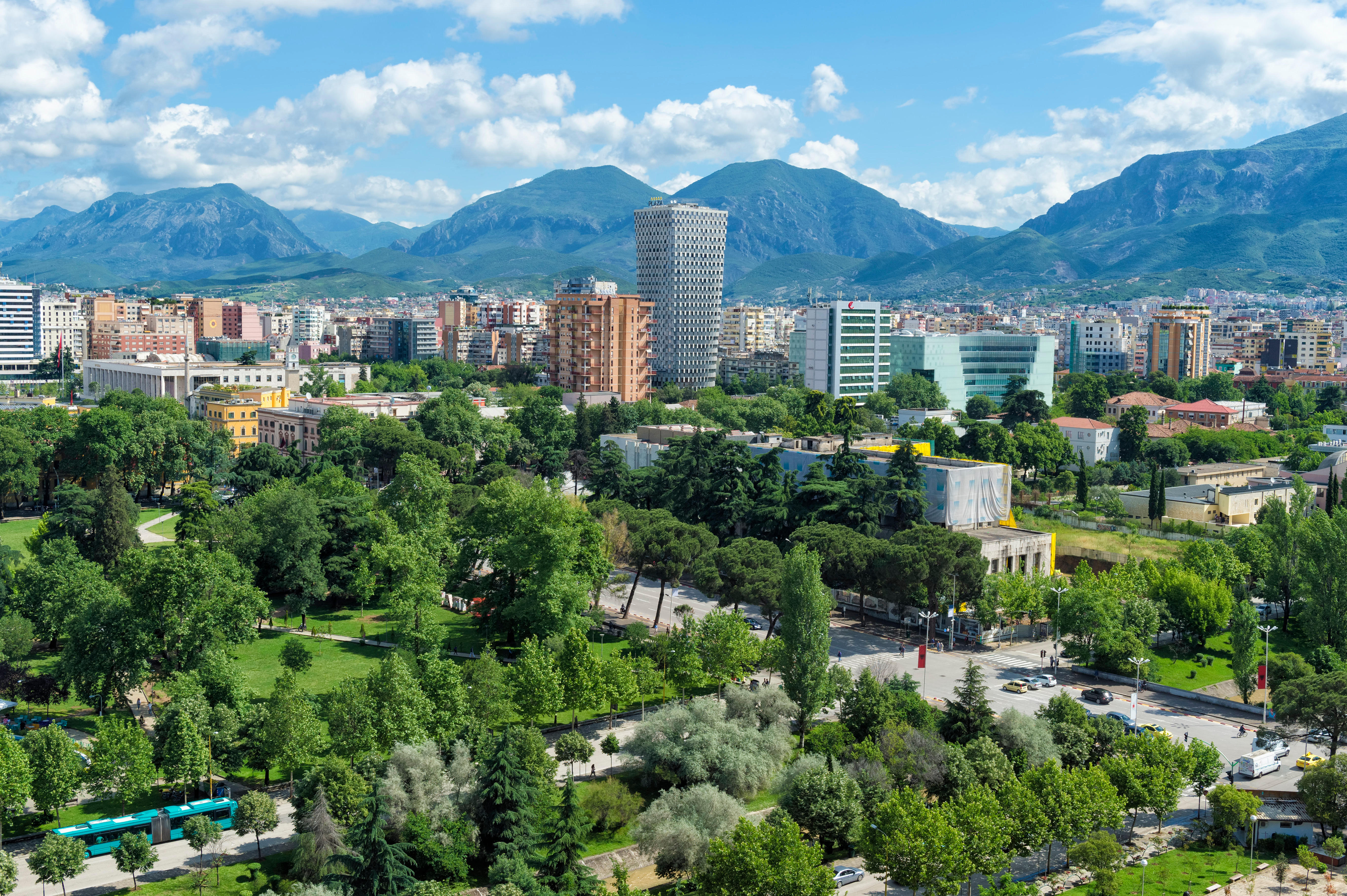 View over Tirana, Albania