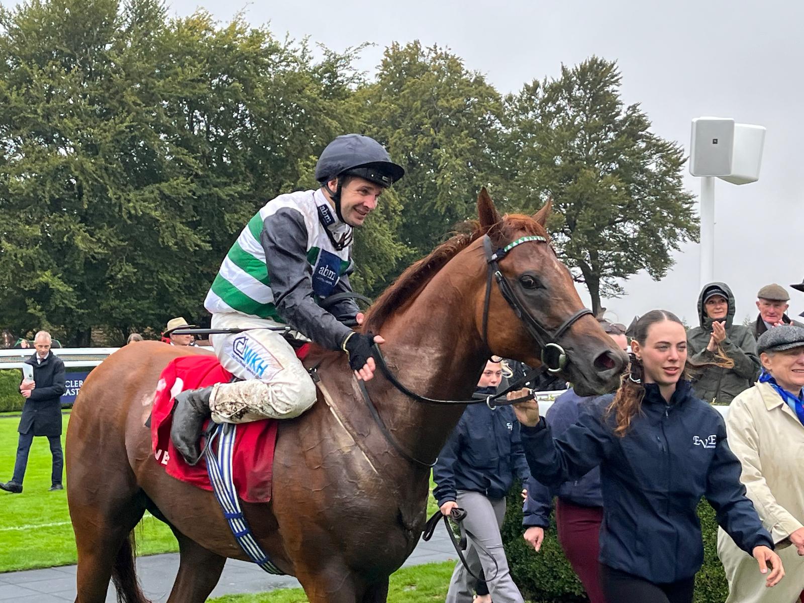 Charlie Bishop as all smiles after winning on Zavateri