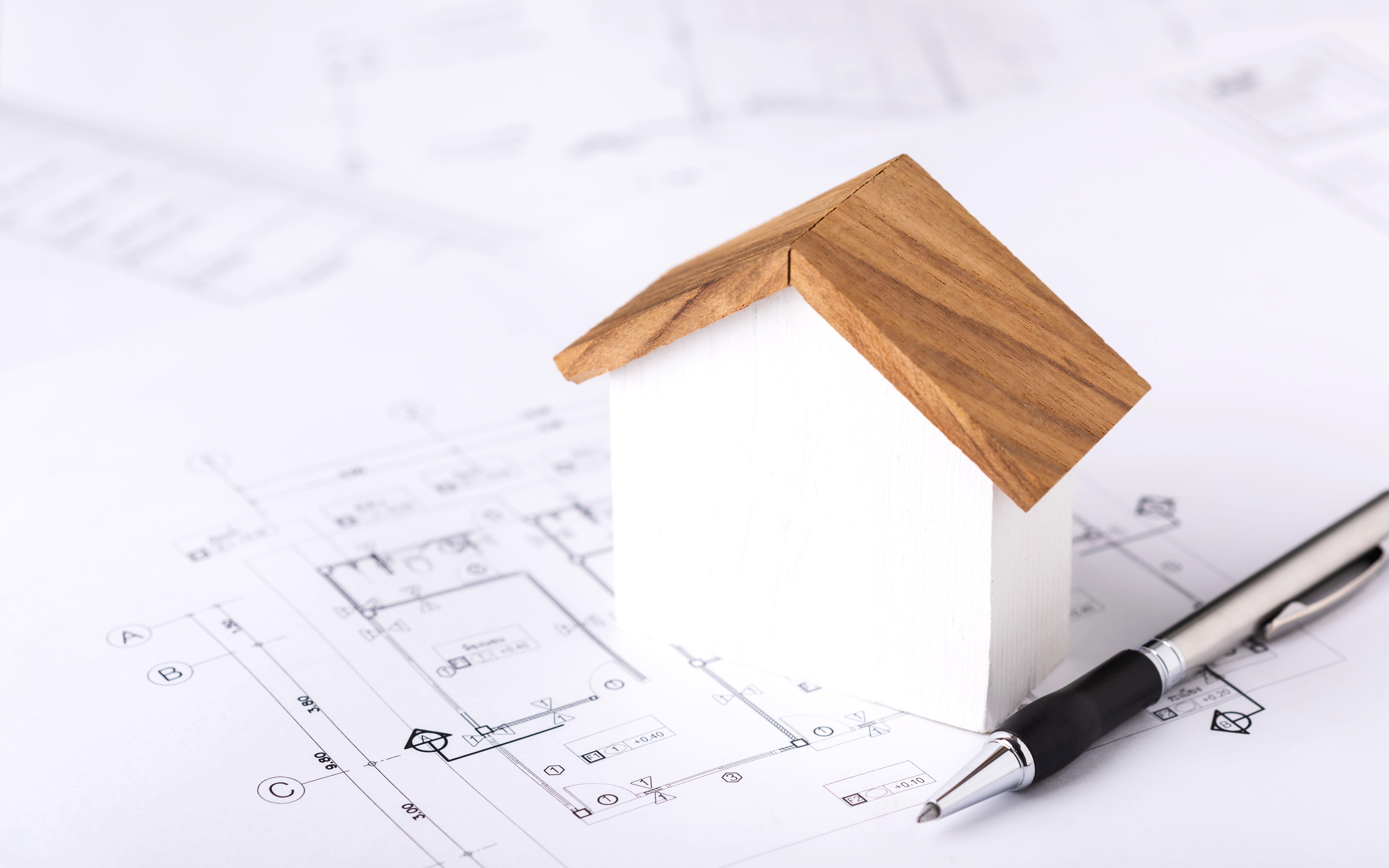 Construction plans for a home extension