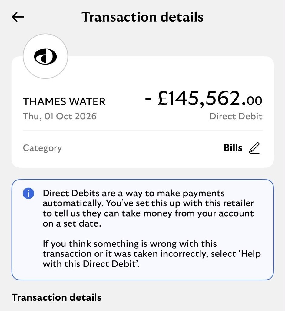 Water bill payment