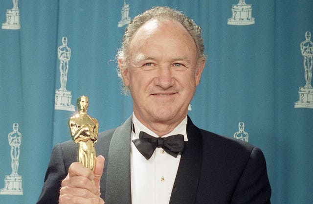 Gene Hackman with the Oscar in 1993