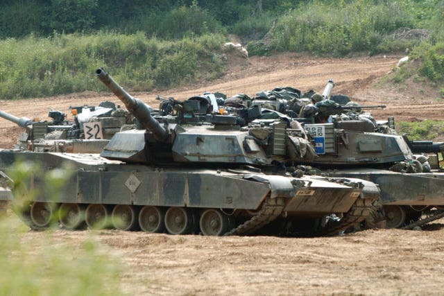 US tanks M1-A1 Abrams 