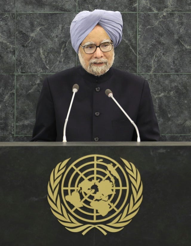 Manmohan Singh speaks at the UN