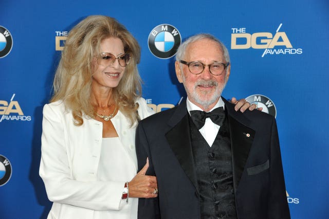 Lynne St David, left, and Norman Jewison arrive at the 66th Annual DGA Awards Dinner in Los Angeles in 2014