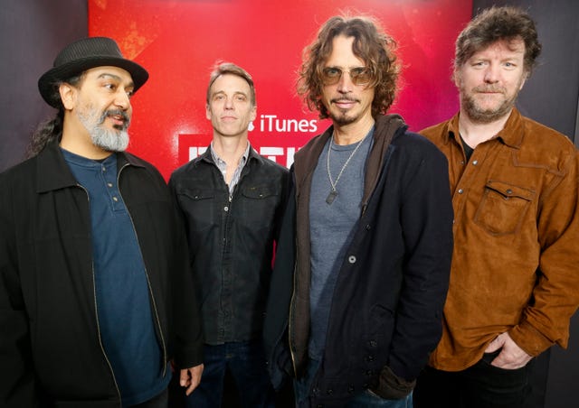 Members of Soundgarden, from left, Kim Thayil, Matt Cameron, Chris Cornell and Ben Shepherd, at the iTunes Festival showcase during the SXSW Music Festival in Austin, Texas, in 2014 