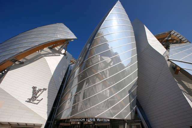 The Louis Vuitton Foundation building designed by American architect Frank Gehry 