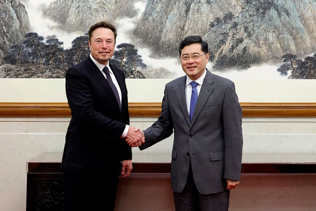 Elon Musk and Qin Gang