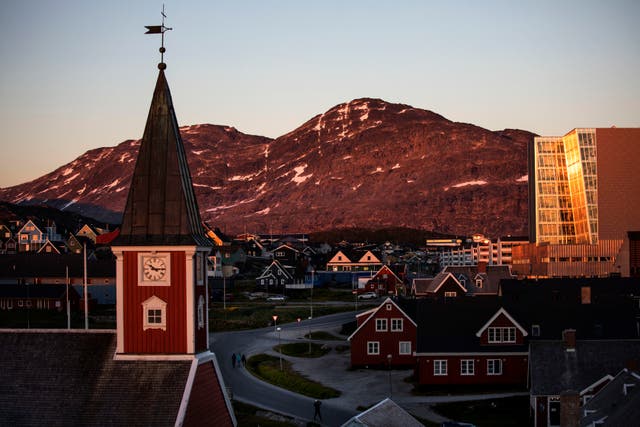 Greenland sunset