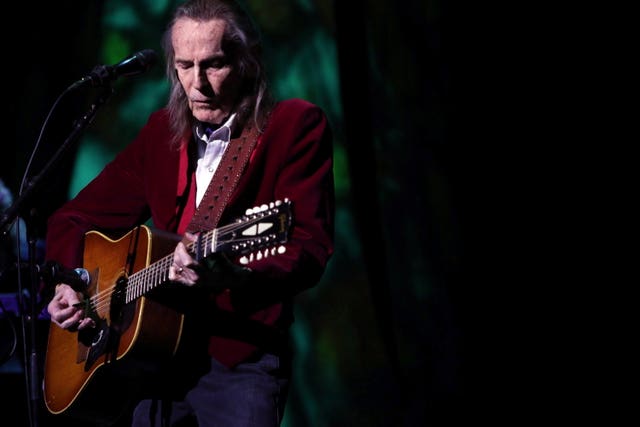 Legendary singer-songwriter Gordon Lightfoot performs his classic hits at the McPherson Playhouse in Victoria, British Columbia, on October 23, 2017 
