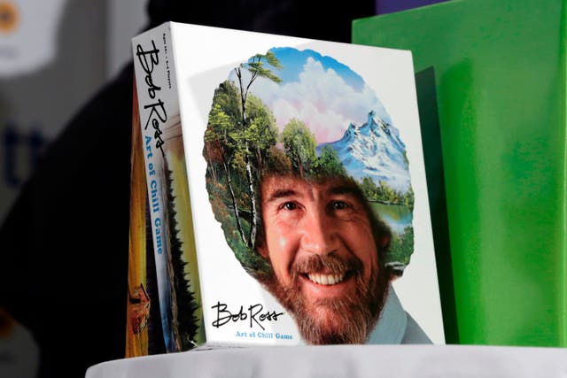 First Bob Ross TV painting, completed in 30 minutes, goes on sale for ...