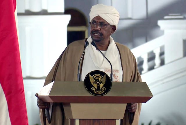 Sudan’s former president Omar al-Bashir in 2019 