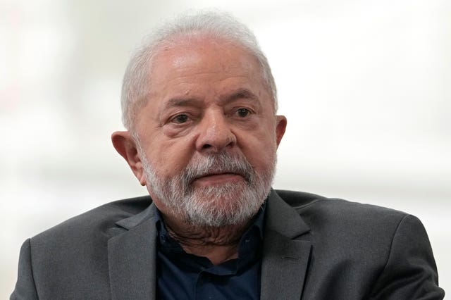 Brazilian President Luiz Inacio Lula da Silva meets with government officials at Planalto Palace in Brasilia on Monday, the morning after Bolsonaro’s supporters stormed Congress, the Supreme Court and presidential palace