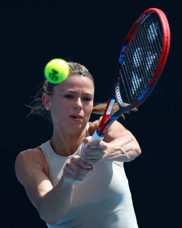 Camila Giorgi beat Anastasia Pavlyuchenkova in the first round in Melbourne