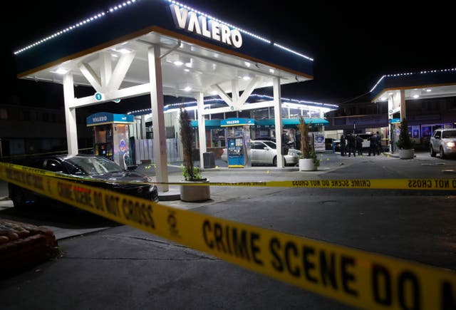 California Gas Station Shootout