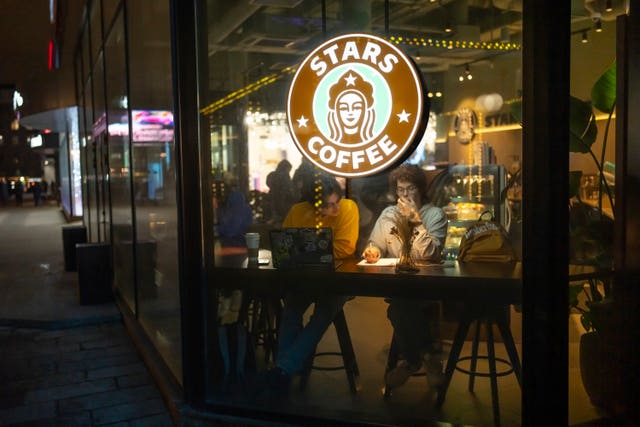 Stars Coffee in the former location of a Starbucks in Moscow