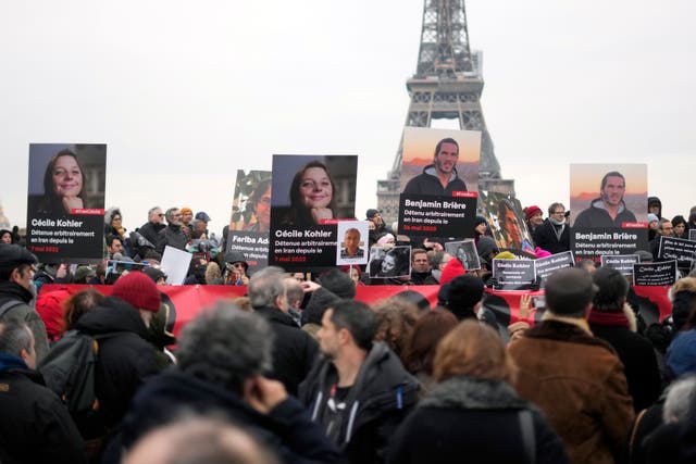 France Iran Citizens Freed