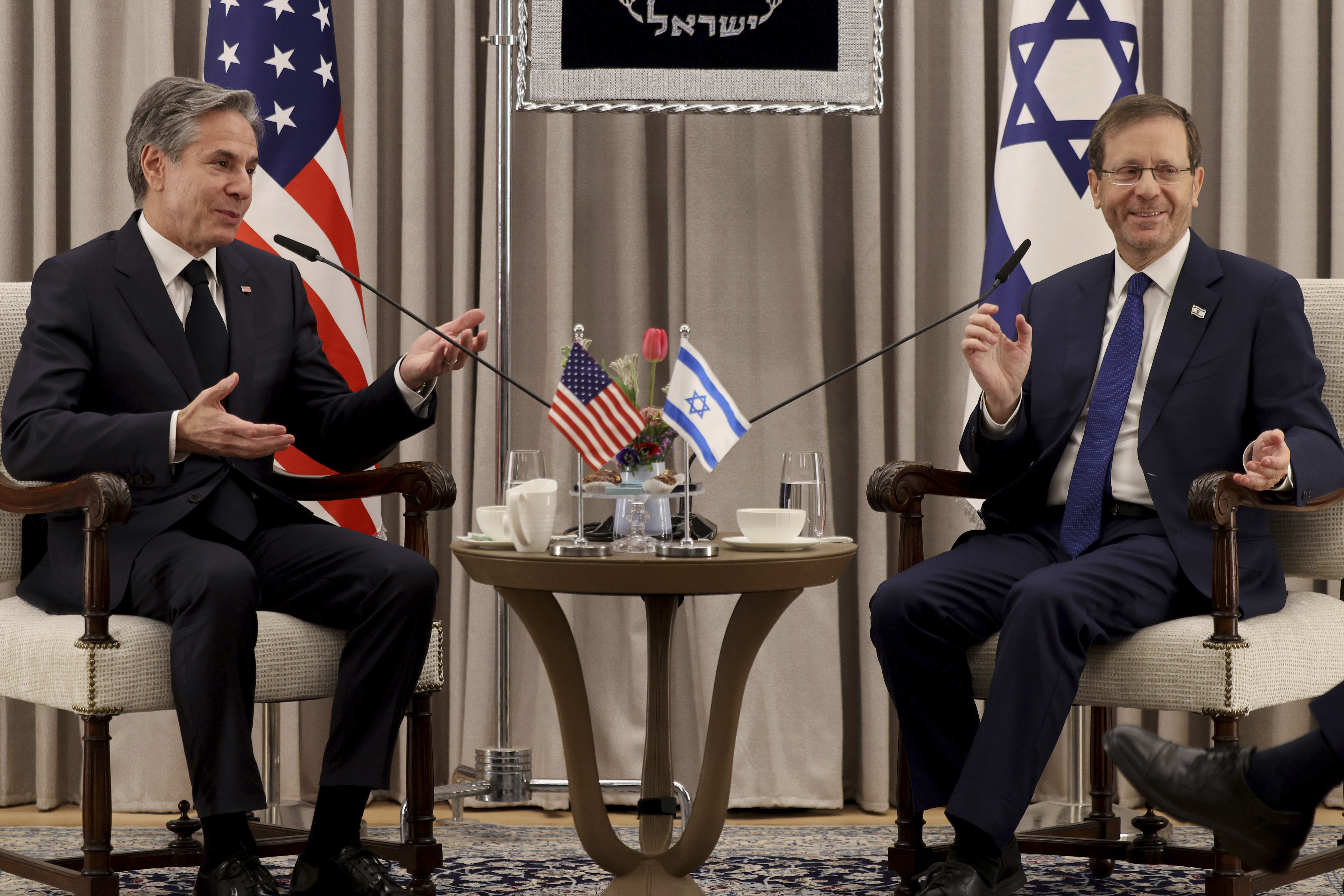 US Secretary Of State Blinken Urges Israel-Palestinian Calm As Violence ...