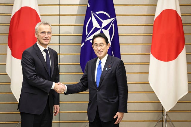 Jens Stoltenberg and Fumio Kishida