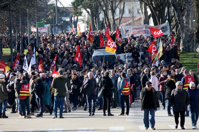 France Pension Protests