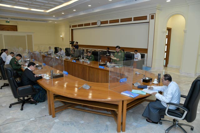 Myanmar defence meeting