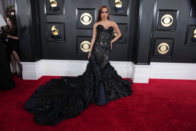 Anitta arrives at the 65th annual Grammy Awards on Sunday, Feb. 5, 2023, in Los Angeles