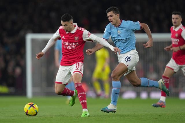 Gabriel Martinelli could not help Arsenal to victory over their title rivals.