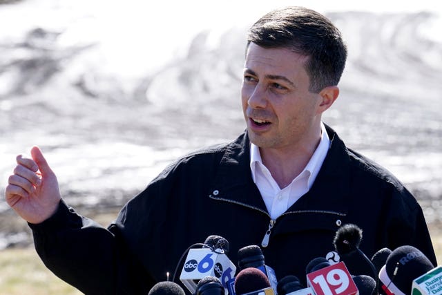 US transport secretary Pete Buttigieg (Matt Freed/AP)