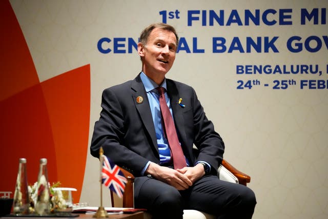 Chancellor Jeremy Hunt at the G20