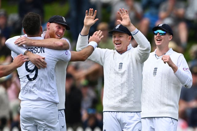 James Anderson, left, took three wickets 