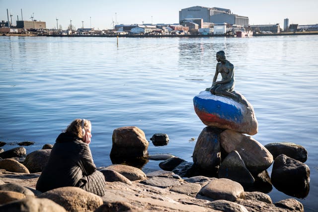 APTOPIX Denmark Little Mermaid Vandalism