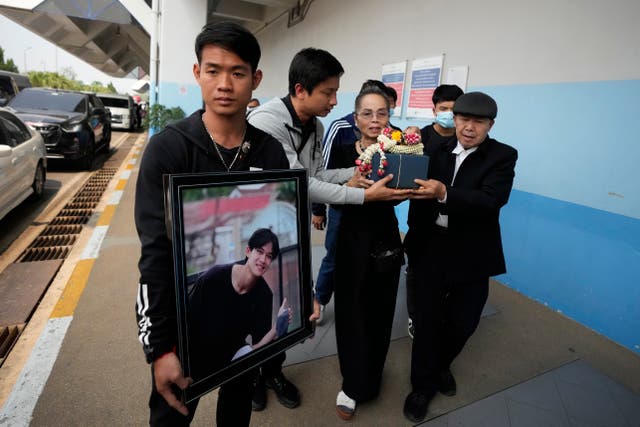 Thailand Cave Boy mourners