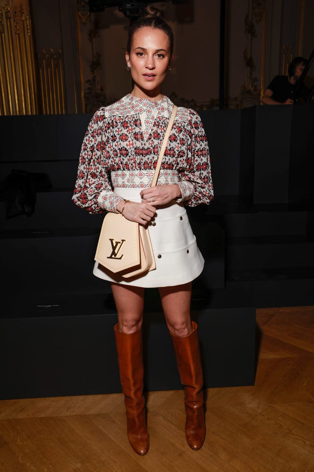 Alicia Vikander attends the Louis Vuitton Fall/Winter 2023-2024 ready-to-wear collection