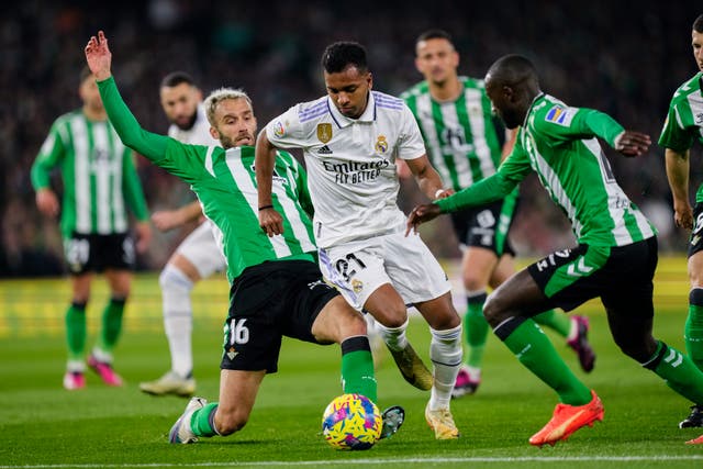 Real Madrid were held to a goalless draw at Real Betis
