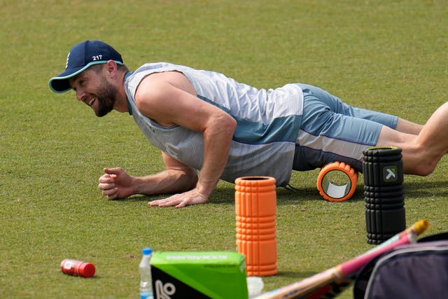 Chris Woakes trains ahead of the first T20 against Bangladesh 