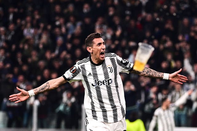 Angel Di Maria scored during the Europa League match between Juventus and Freiburg 