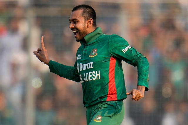 Mehidy Hasan Miraz starred for Bangladesh (Aijaz Rahi/AP)