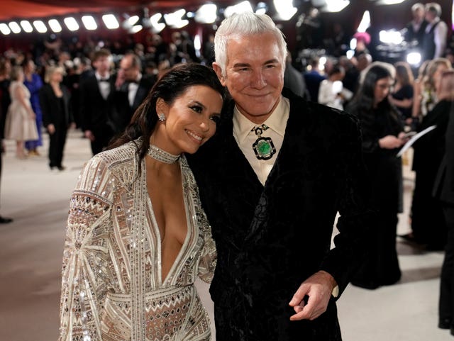 Eva Longoria, left, and Baz Luhrmann