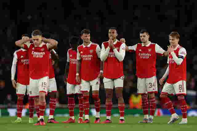 Arsenal were beaten on penalties by Sporting to miss out on a place in the quarter-finals.