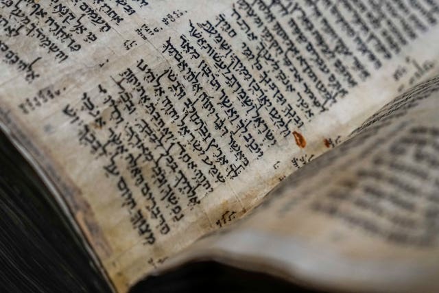 The Codex Sassoon on display in Tel Aviv