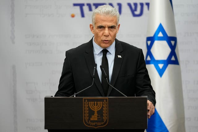 Israel's opposition leader Yair Lapid