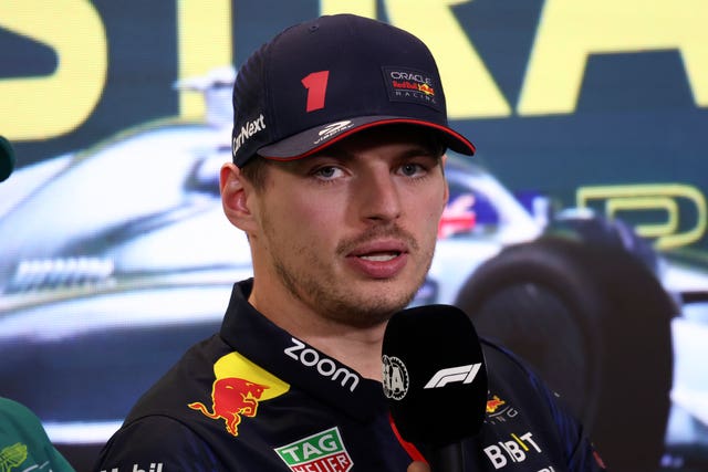 Reigning champion Max Verstappen leads the standings