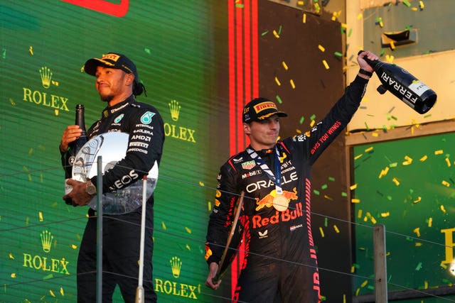 Verstappen (right) won in Melbourne