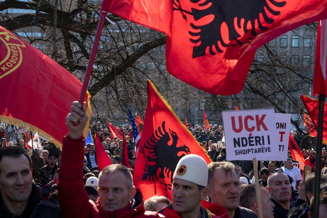 Kosovo protest