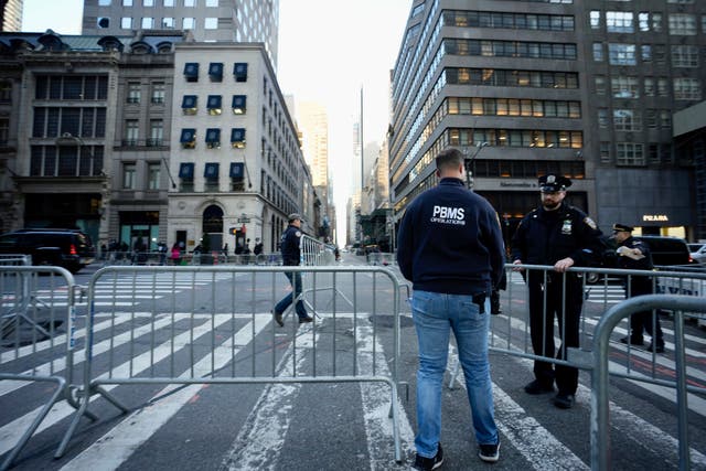 Trump Tower barricades