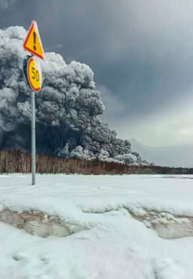 Russia Volcanic Eruption