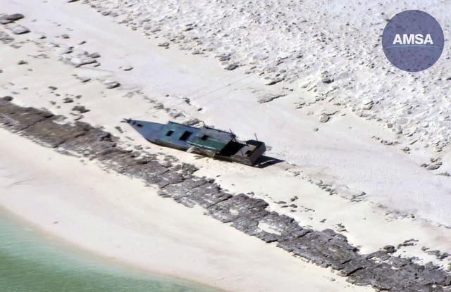 Beached boat